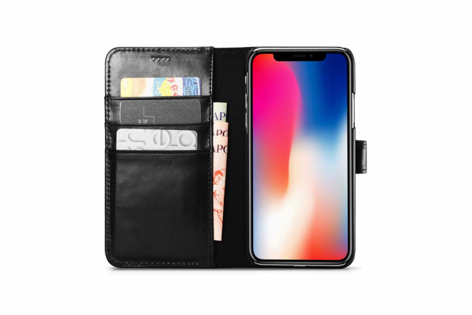 Genuine leather wallet case | 2 in 1 detachable | for iphone x / xs - image 5