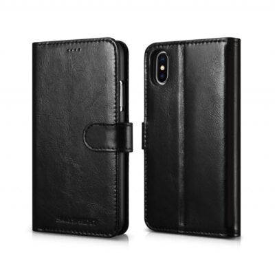 Genuine leather wallet case | 2 in 1 detachable | for iphone x / xs