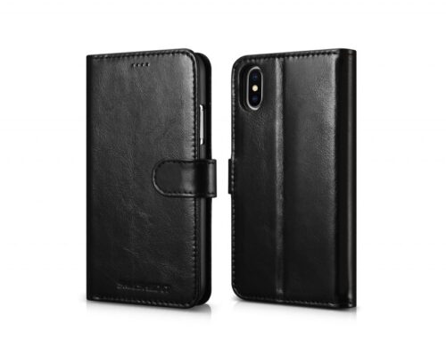 Genuine Leather Wallet Case | 2 in 1 Detachable | For iPhone X / XS
