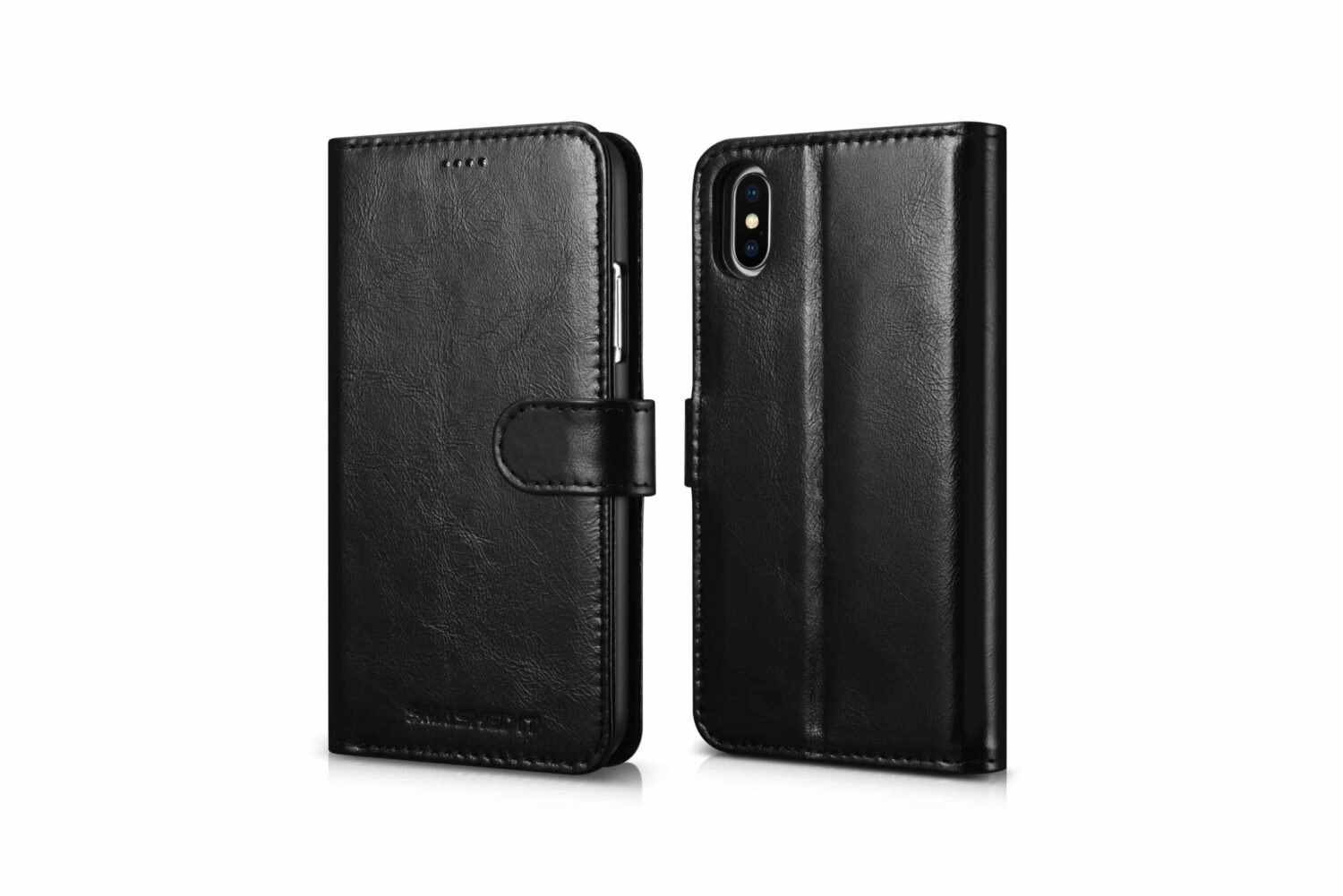 Genuine leather wallet case | 2 in 1 detachable | for iphone x / xs