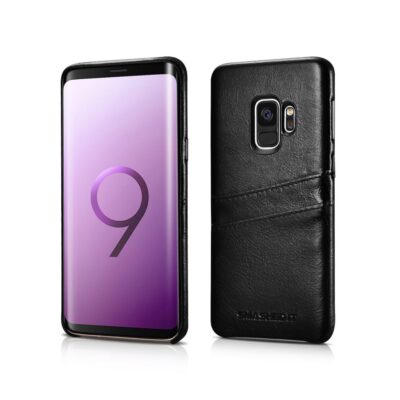 Genuine leather card slot case for samsung galaxy s9