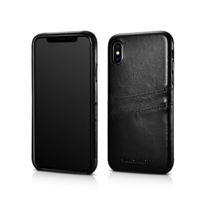 Genuine leather card slot case for iphone x / xs