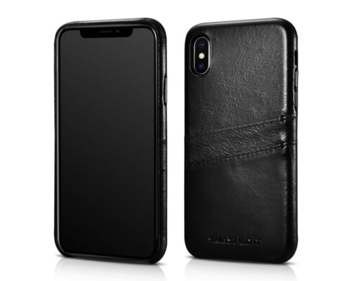 Genuine Leather Card Slot Case For iPhone X / XS
