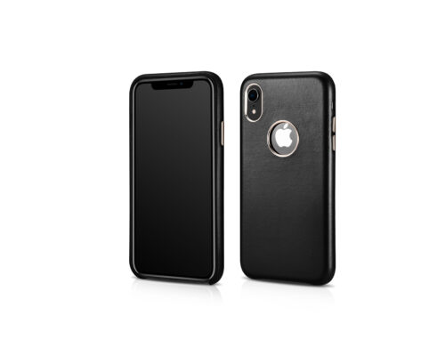 Genuine Leather Case - Exposed Logo For iPhone XR