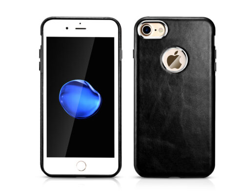 Genuine Leather Case For iPhone 7 / 8 / SE - Exposed Logo