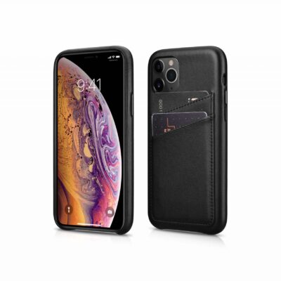 Genuine leather card slot case for iphone 11 pro max