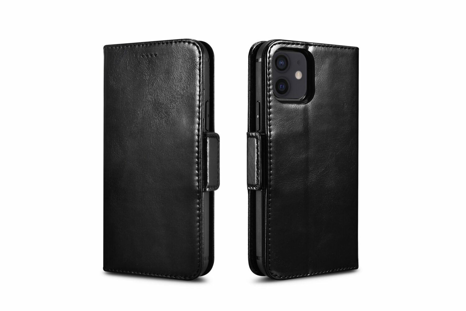 Genuine leather wallet case | 2 in 1 detachable | for iphone 12 mini