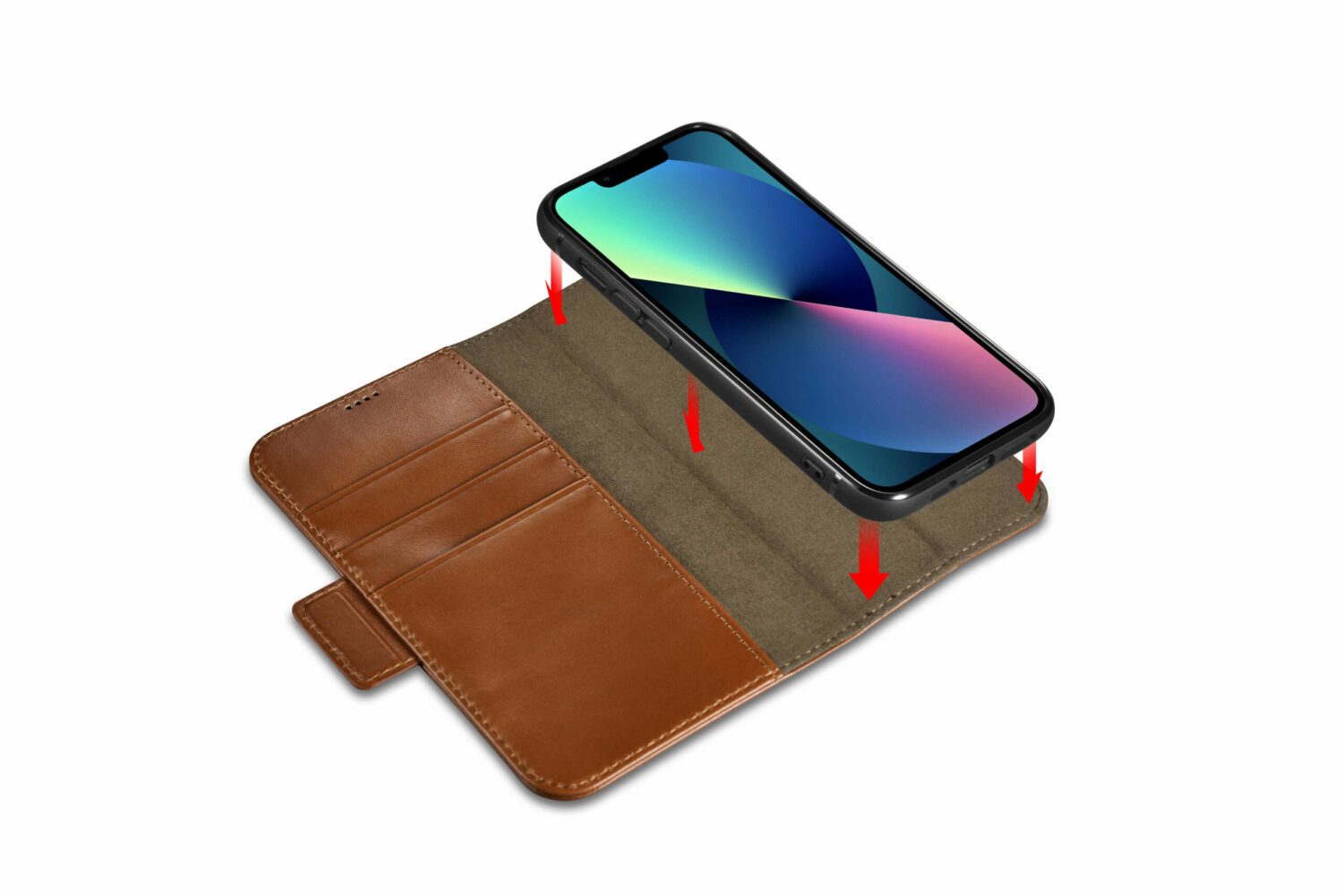 Genuine leather wallet case | 2 in 1 detachable | for iphone 13 pro max - image 5