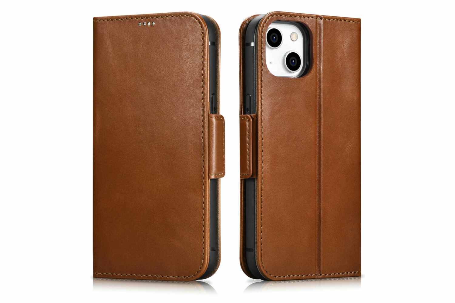 Genuine leather wallet case | 2 in 1 detachable | for iphone 13 mini