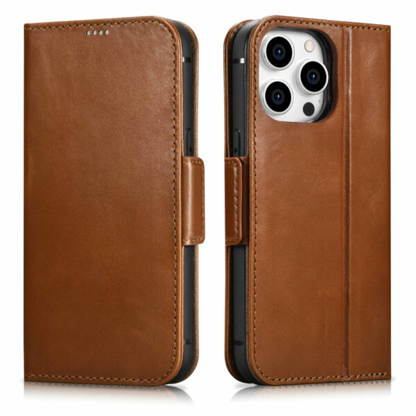 Genuine Leather Wallet Case | 2 in 1 Detachable | For iPhone 13 Pro