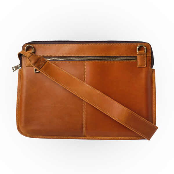 Leather Laptop Bag w/ Shoulder Strap For MacBook 15" & 16"